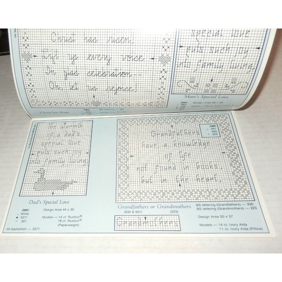 NWOT Vintage Lot of 4 Cross Stitch Leaflet Designs Gloria & Pat Christmas & Home - Picture 3 of 6